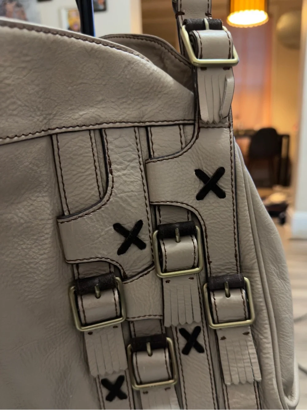 Brown Leather Women’s Handbag -